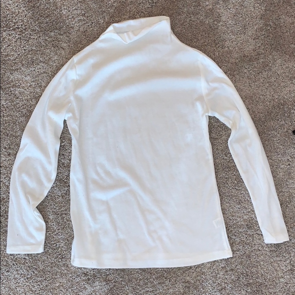 Brand New White Long sleeve Mock neck